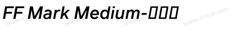 FF Mark Medium字体转换